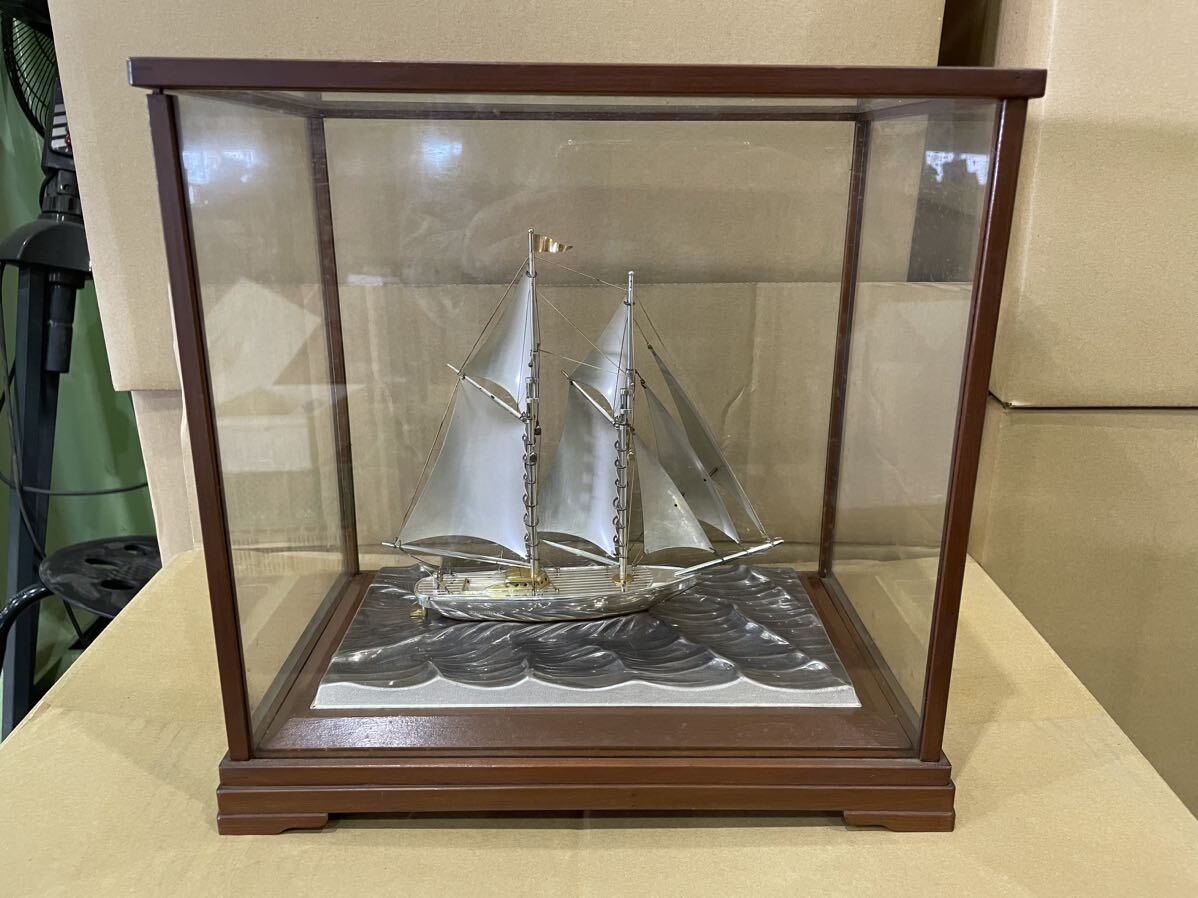 Yahoo!オークション - 関武比古 作 純銀製 ヨット 総重量2.4kg Yahoo!オークション - 関武比古 作 純銀製 ヨット 総重量2.4kg