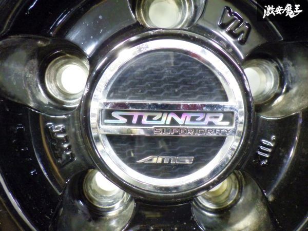 ●AME STEINER FTX 19インチ 8J +45 PCD 100 5穴 5H ハブ径 約66mm ホイール 4本 ZVW50 プリウス ZN6 86 BRZ レガシイ インプレッサの画像4