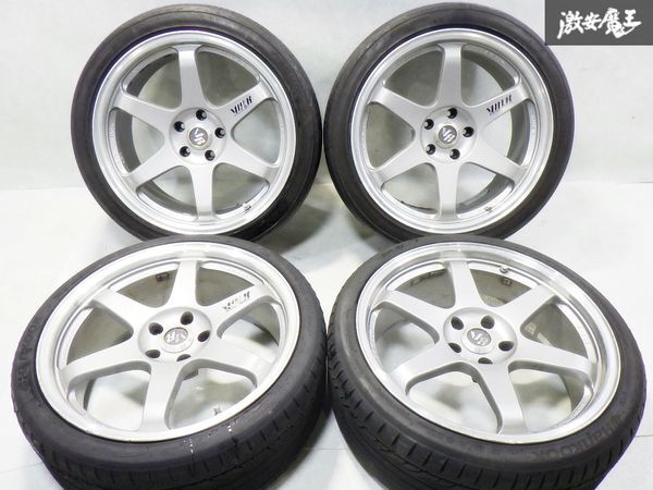 ●売り切り! RAYS VOLKRACING LE37 19インチ 8.5J +22 9.5J +22 PCD 114.3 5穴 ハブ径 約72mm ホイール 4本 レイズ ボルク Z33 Z34 TE37の画像2