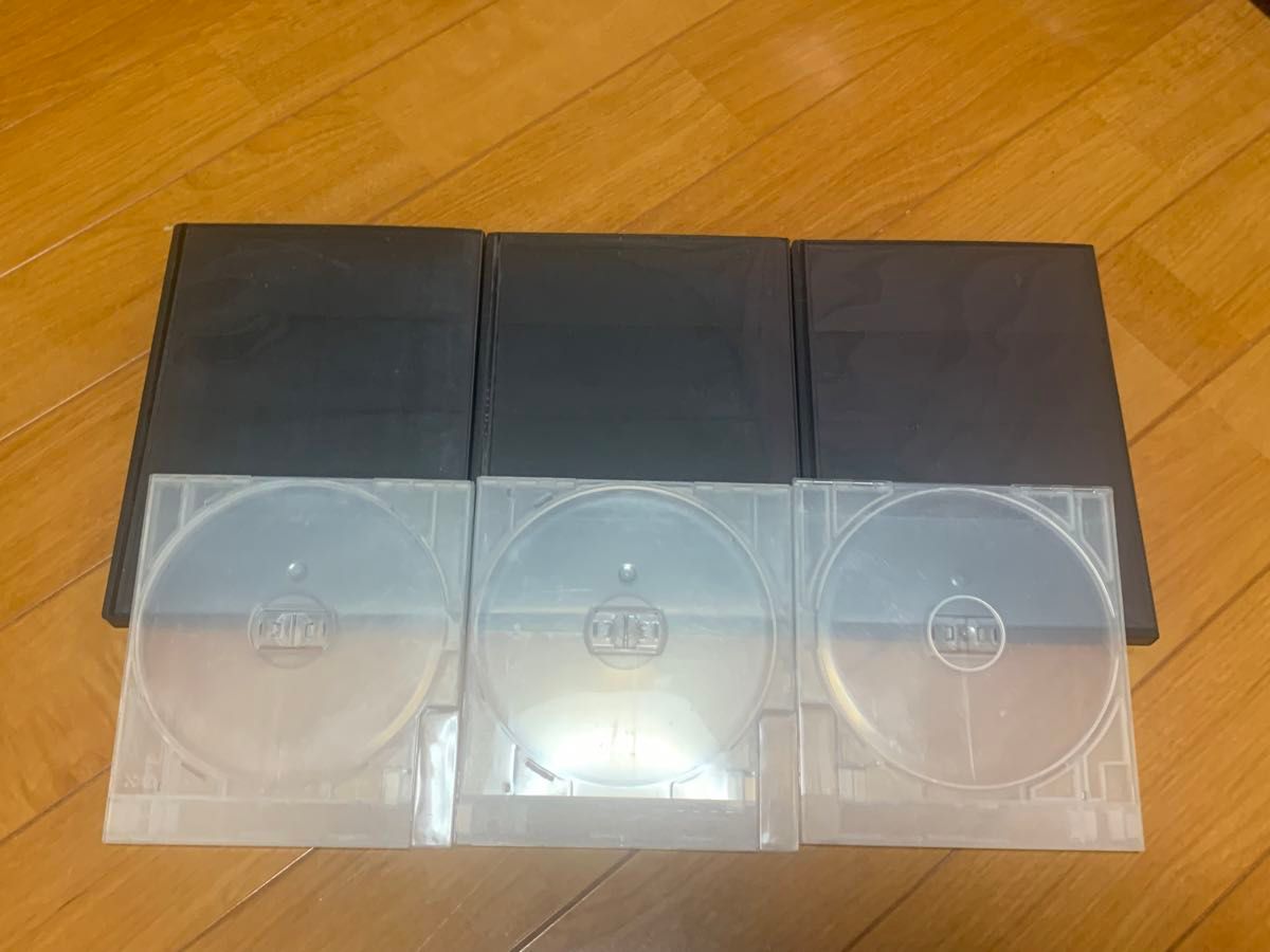 【送料無料】DVD 空ケース 黒色 3枚セット ダブル トールケース