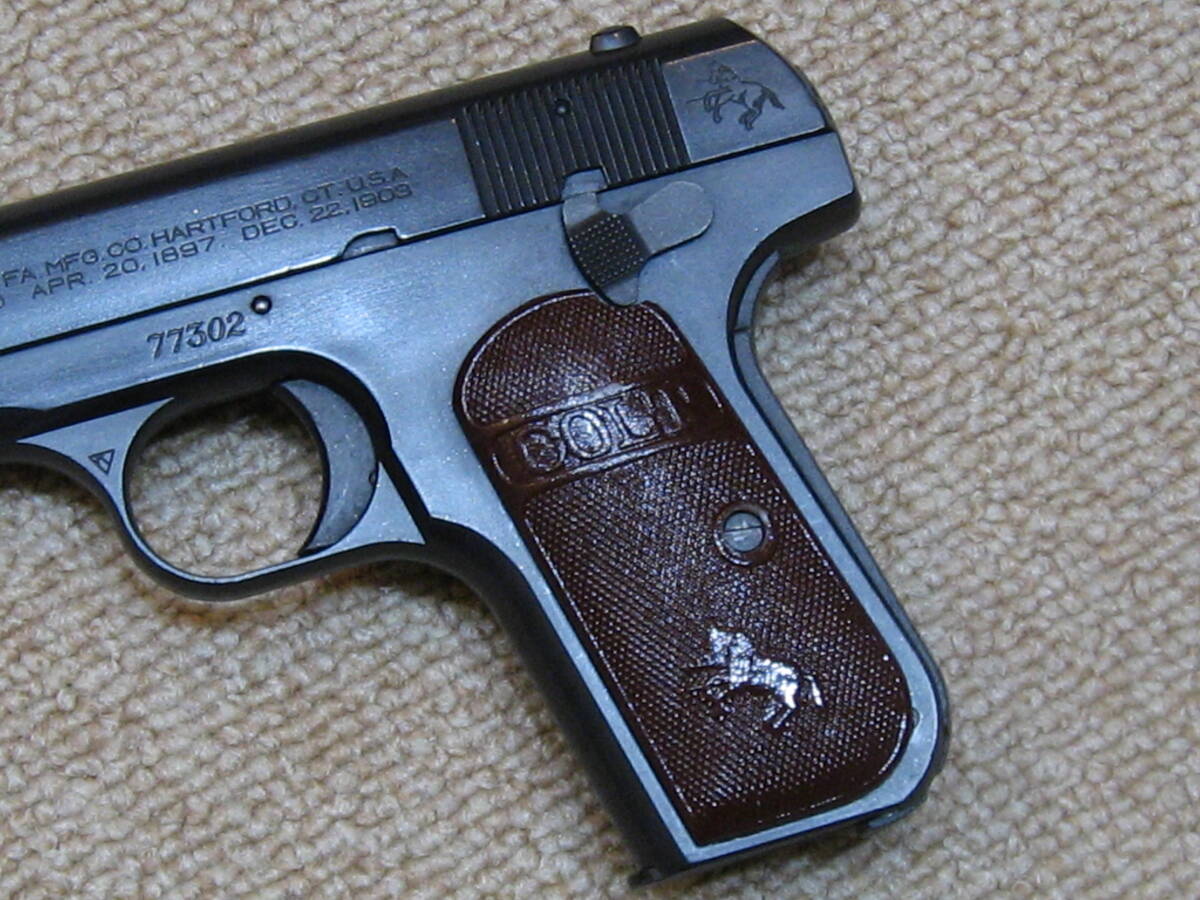 MGC ★ COLT 32 AUTO PISTOL ABS製 アンティーク調グリップ装着の画像3