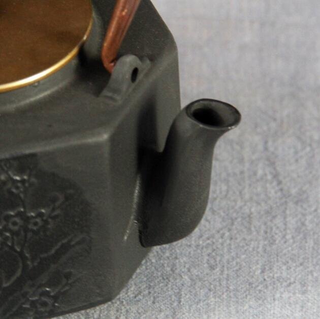爆売り！茶壺 手彫り鉄壺 鉄やかん 鉄分補給 未塗装鉄瓶 茶道具 1.2Lの画像5