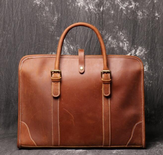 popular beautiful goods * original leather cow leather leather hand made men's size correspondence 14 laptop inserting possibility commuting 