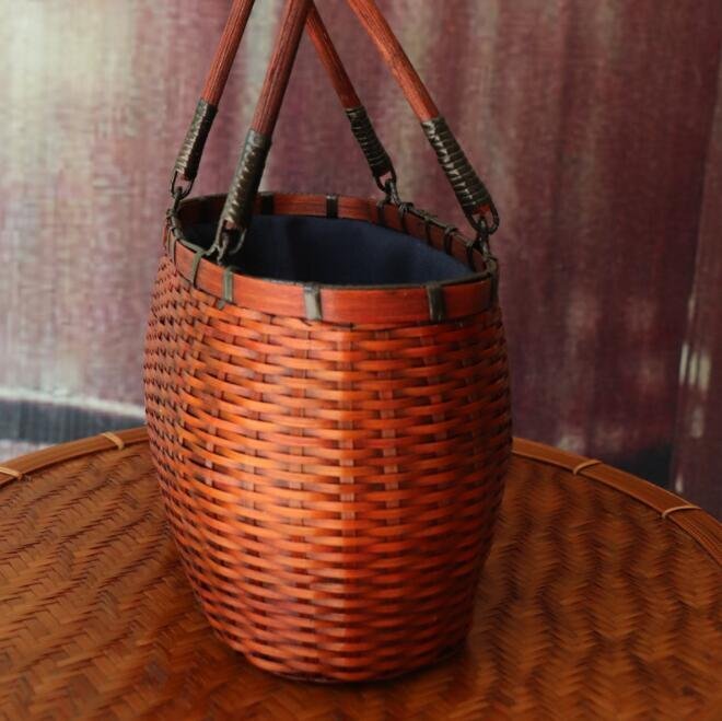 * new arrival ** handmade bamboo compilation skill .*...*.. bamboo basket only. * handicraft stylish bamboo braided 