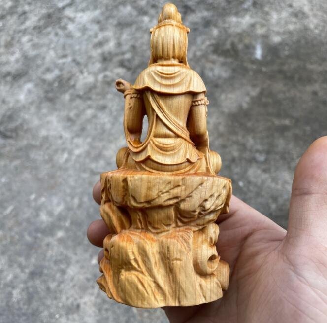  new arrival * finest quality quality tree carving better fortune feng shui . sound image ge sculpture handicraft high class natural tsuge tree carving feng shui goods present 