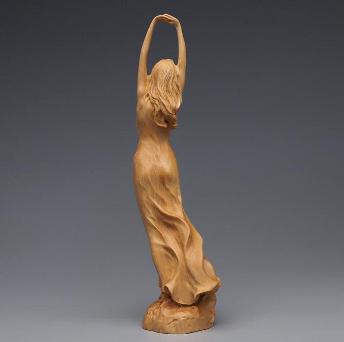 木彫 置物 裸女像 美人像 女性像の画像2