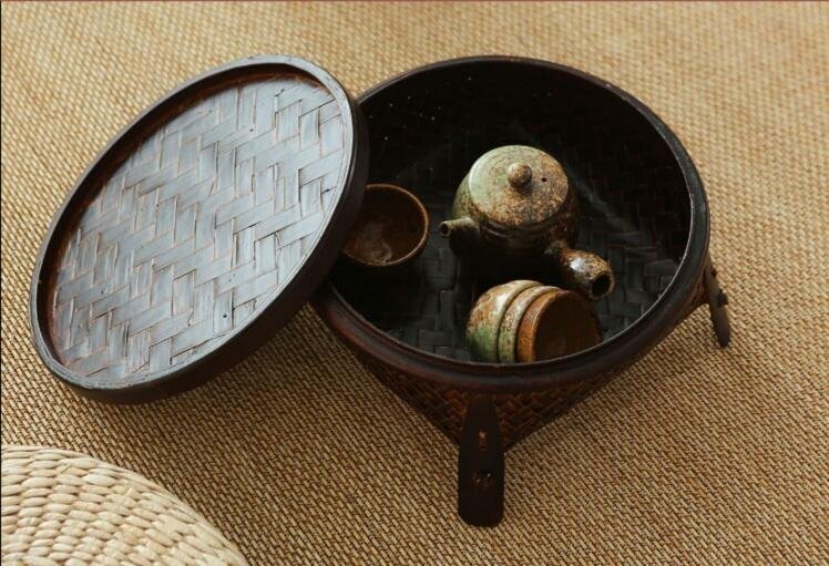  old manner * bamboo .* handmade * bamboo craft * bamboo skill * handicraft * ornament * storage box * tea utensils 