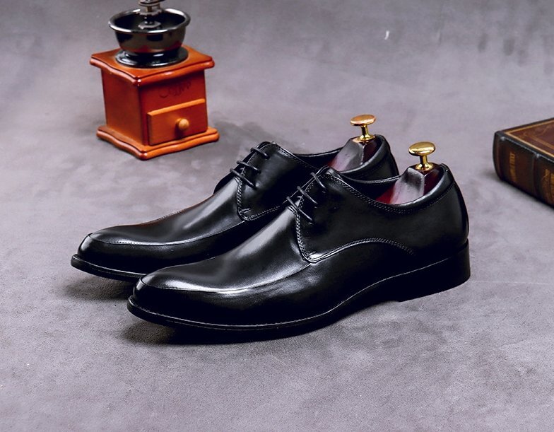  popular beautiful goods * original leather England type business shoes men's shoes * shoes leather shoes * worker handmade cow leather gentleman shoes ^ black 