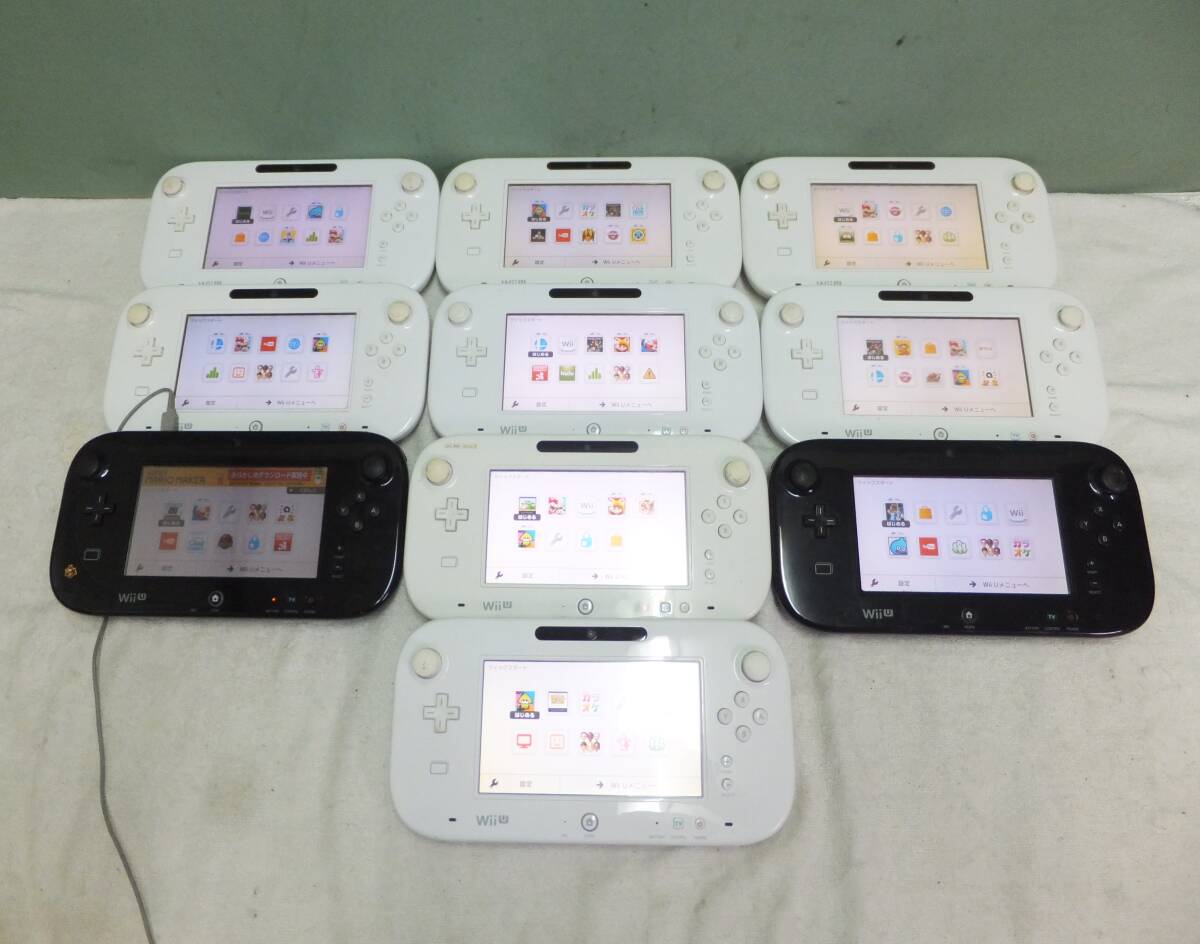 NINTENDO 任天堂 WiiU ゲームパッド WUP-010 まとめて10台 中古 通電のみ_画像1