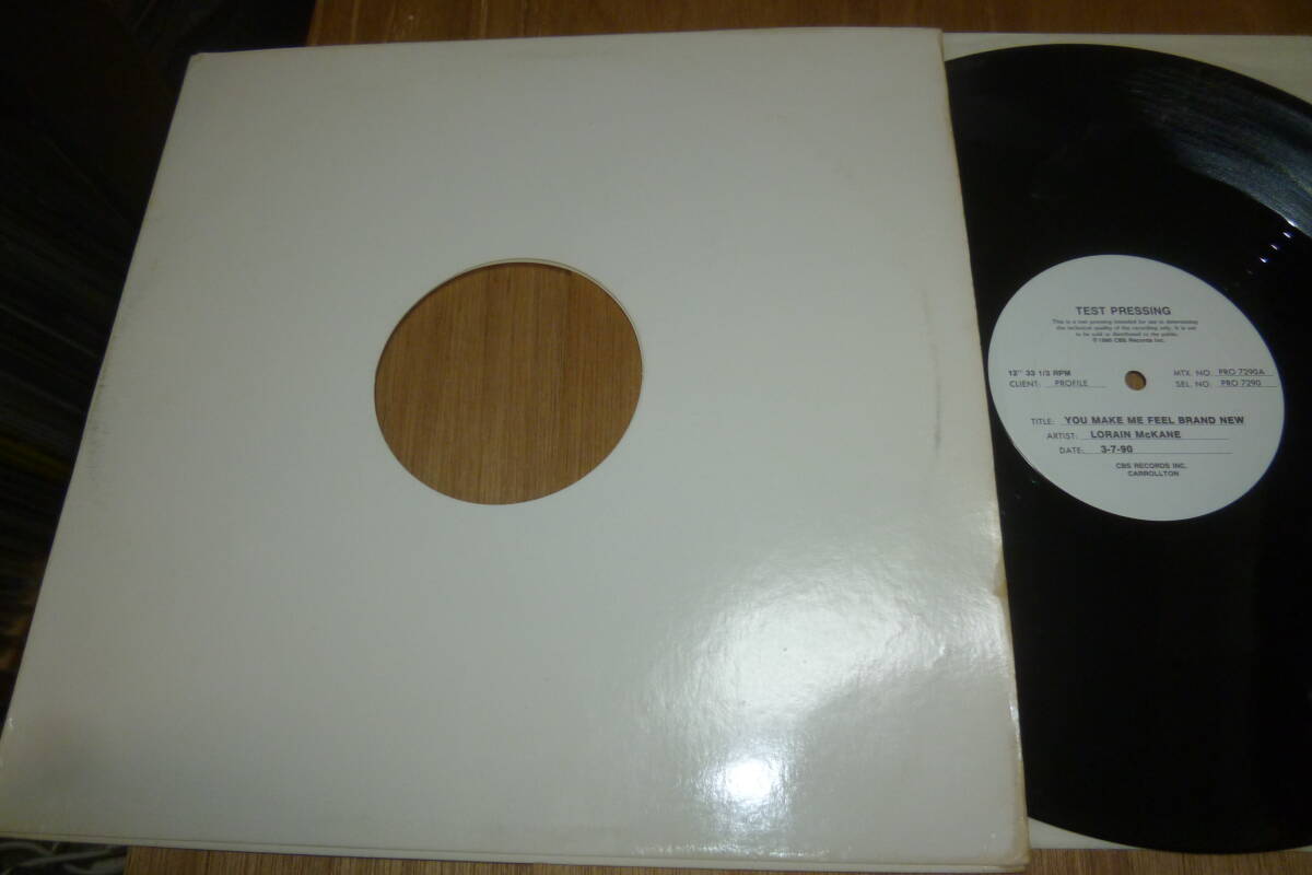 TEST PRESSING )) 12” LORRAINE McKANE // You Make Me Feel Brand New_画像2