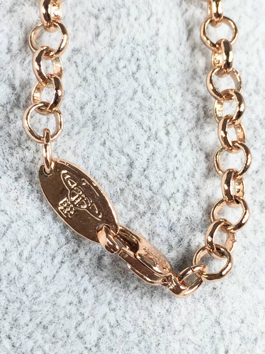 【中古品】Vivienne Westwood ヴィヴィアンウエストウッド スモールオーブペンダント ピンクゴールド系 ネックレス アクセサリーの画像6