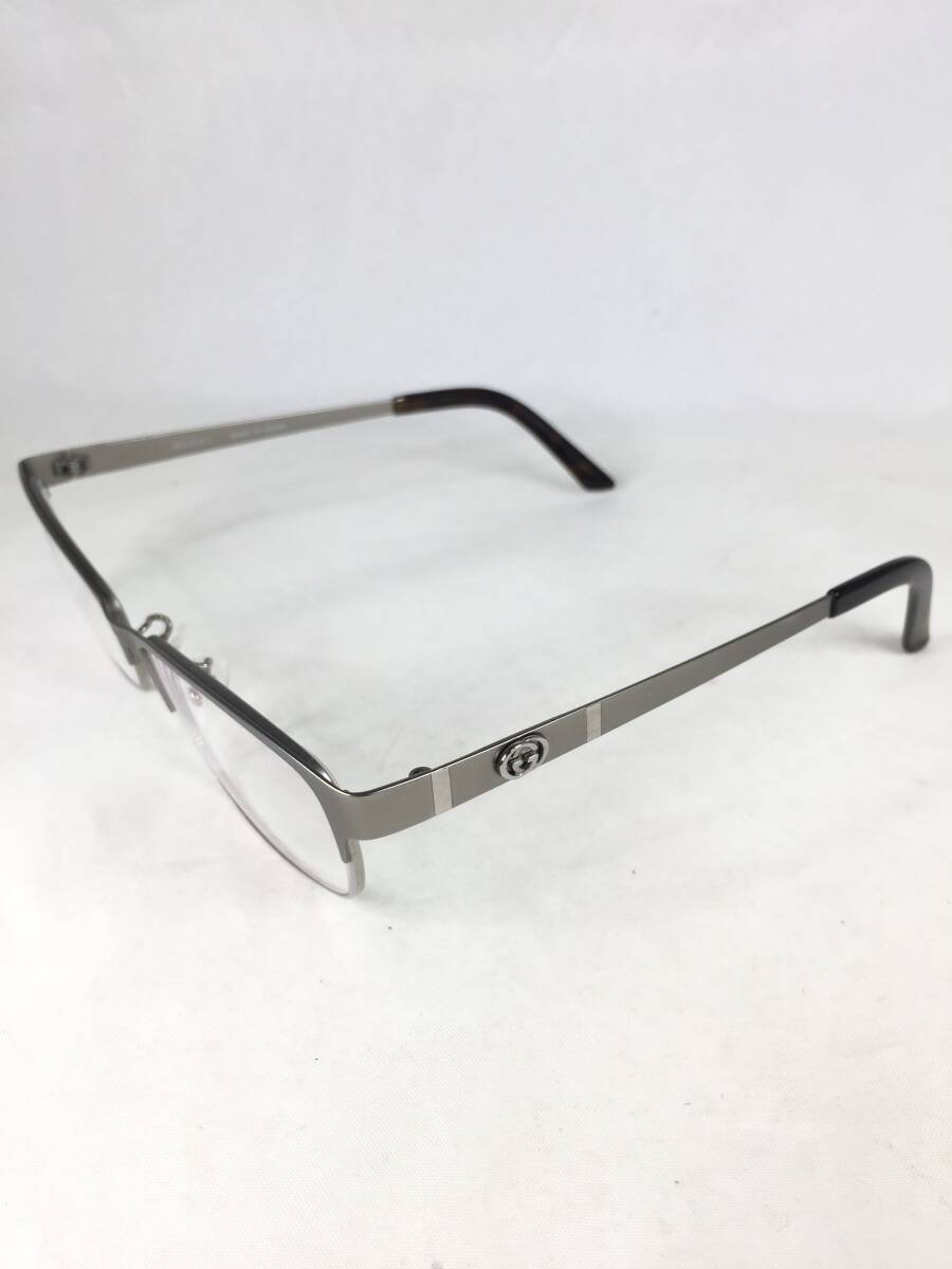 【中古・美品】GUCCI グッチ 9692/J EEV 54□15-140 メガネフレーム ※度入りレンズ付き 付属品あり メンズ レディース メガネ アイウェア_画像2