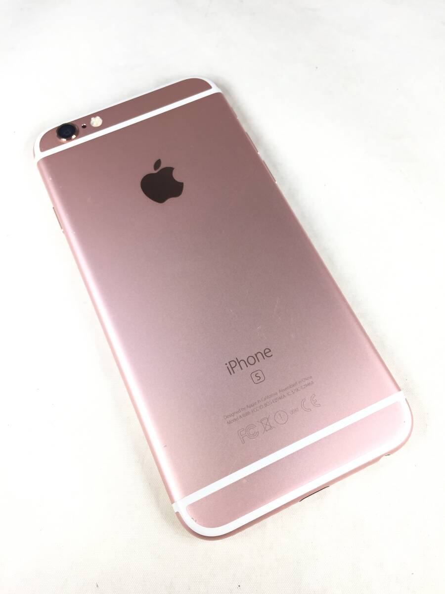 【中古品】Apple iPhone6S 32GB ローズゴールド Apple版 SIMフリー 初期化済み 動作確認済み アクティベーションロック解除済 本体のみの画像2