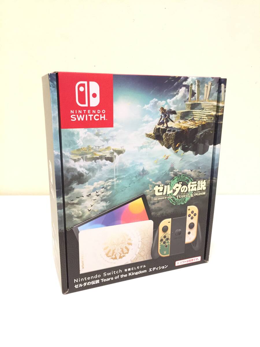 【未使用品】Nintendo switch 有機ELモデル ゼルダの伝説 Tears of the Kingdom エディション HEG-S-KDAAA ※店舗印あり ニンテンドーの画像1