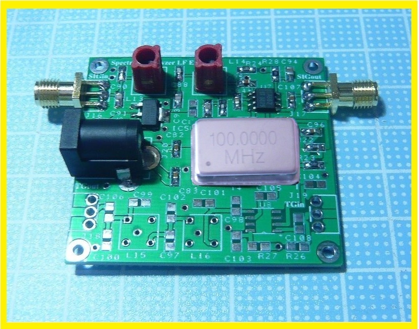 FRC702K_ FRG965 RTL-SDR 用 100MHz -up Converter kit LW-BC-HF- 50MHz 受信 アクティブDBMのSA602（612)タイプ_完成例です。