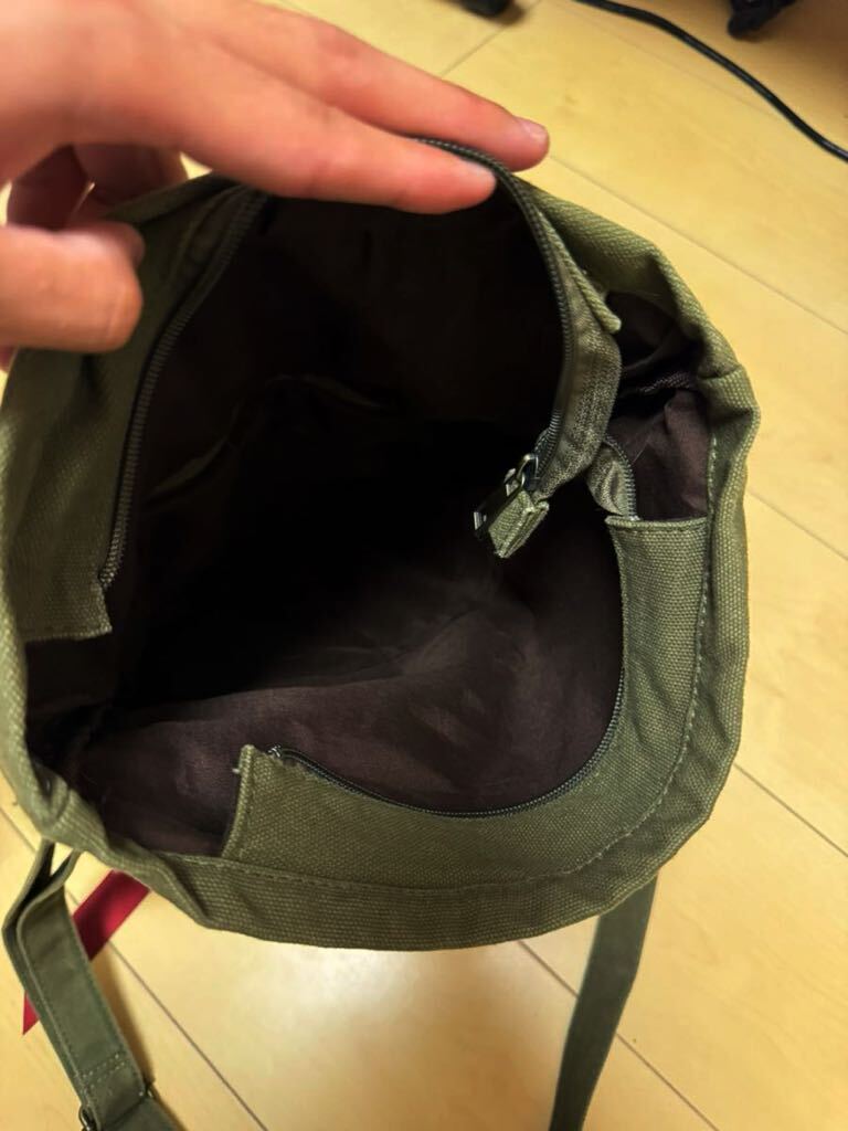 [ high capacity ]2WAY shoulder bag [ khaki ]