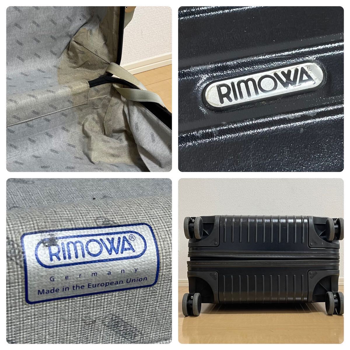 1円 ◎ RIMOWA リモワ スーツケース SALSA サルサ 82L Tキャリーケース マルチホイール 4輪 黒 ブラック 871.70 大容量サイズ 廃盤 旧ロゴの画像10