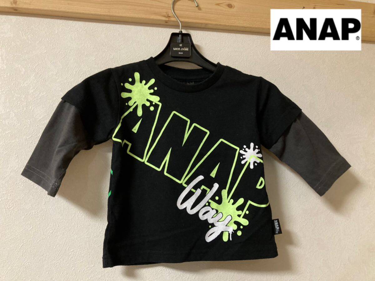 ANAP Way アナップ　キッズ レイヤードTシャツ　90_画像1