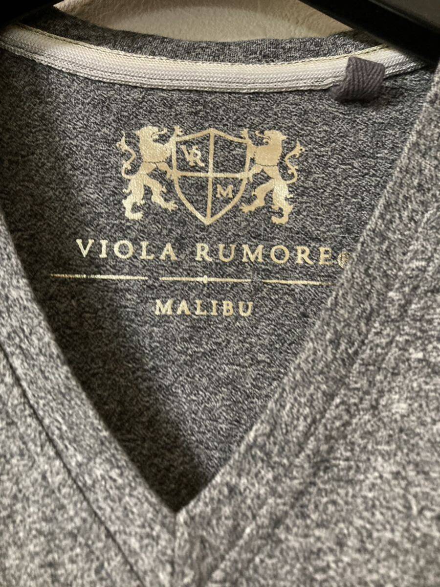 VIOLA RUMORE MALIBU ヴィオラルモーレ 　 マリブ Vネック Tシャツ 細身 半袖