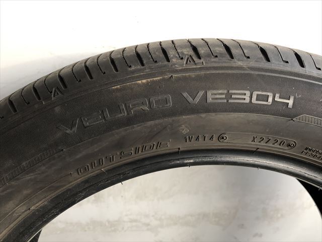 激安中古タイヤ  225/55R19 99V ダンロップ VEURO VE304 22/20年製  4本の画像8