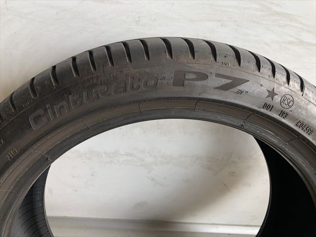 激安中古タイヤ　　205/45R17 88W RFT ピレリ　cinturato P7 ☆　 20年製　　4本_画像8