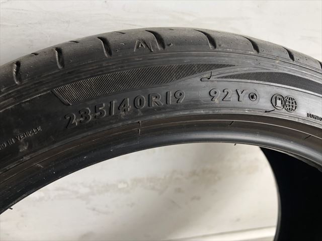 激安中古タイヤ　　235/40R19 92Y ダンロップ　SP SPORT MAXX 050 21年製　　2本_画像4