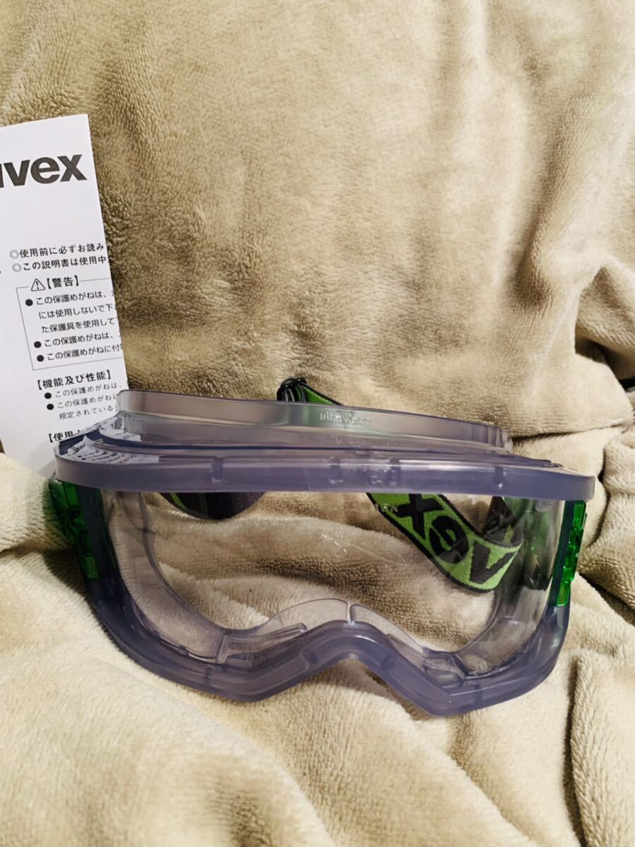 　ウベックス　防塵メガネ ゴーグル型　X9301905 保護メガネ　安全メガネ_画像1