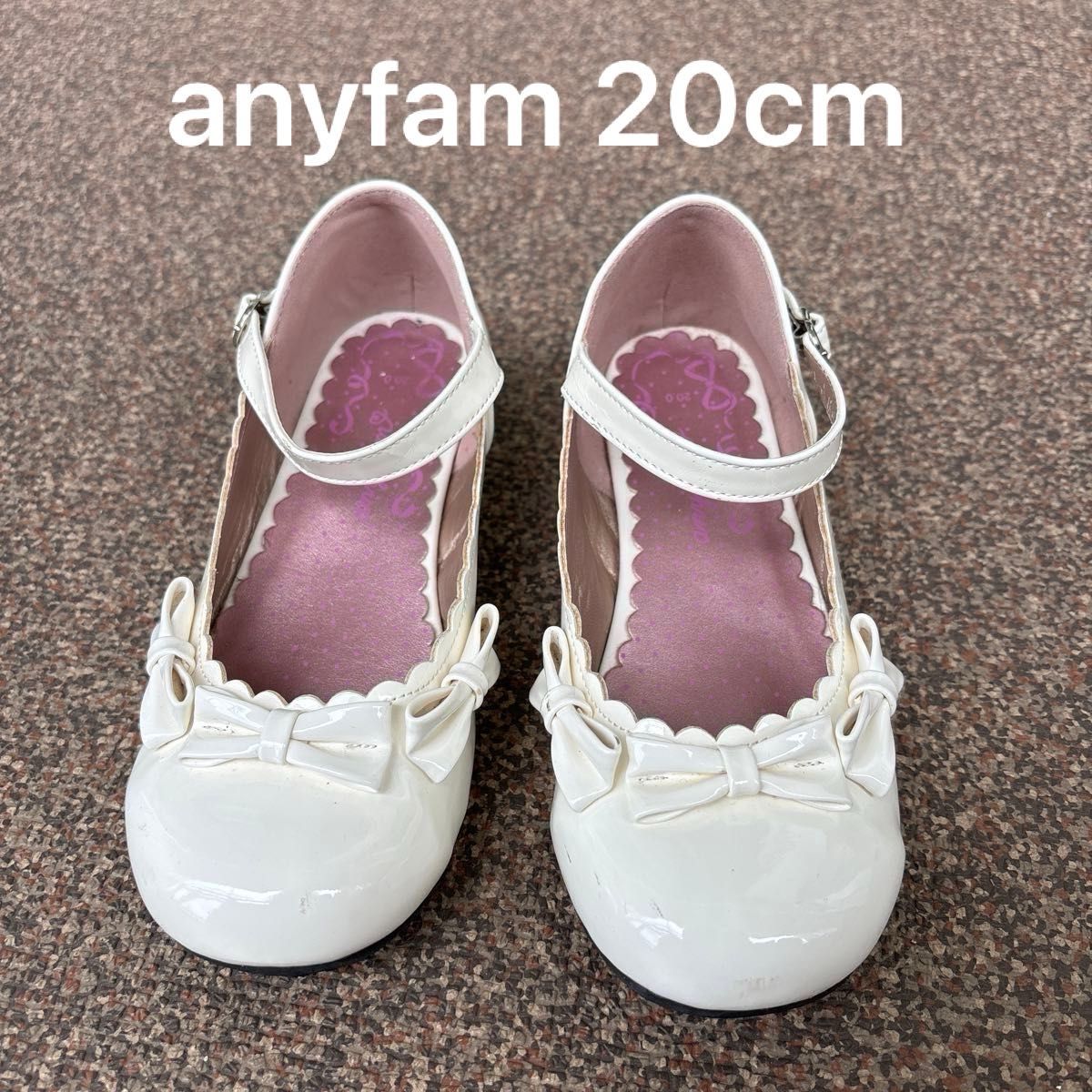 anyfam 20.0cm フォーマルシューズ  キッズ 靴 発表会 入学式 入園式 フォーマルシューズ 女の子 靴  結婚式