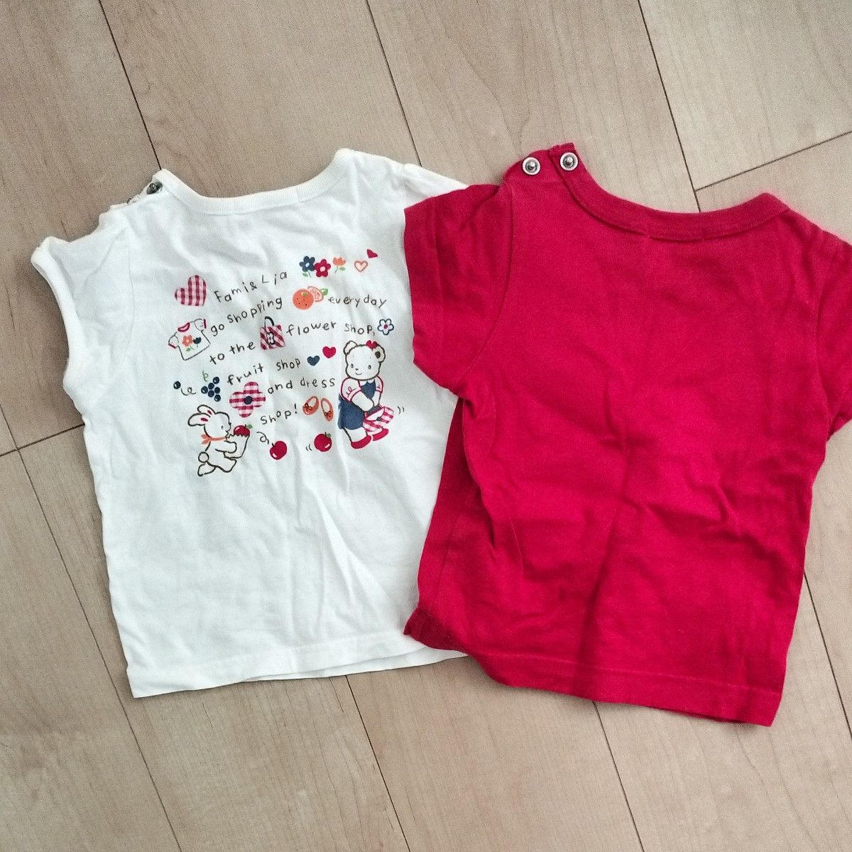 ファミリア 子供服 女の子 半袖Tシャツ 2枚組　80サイズ