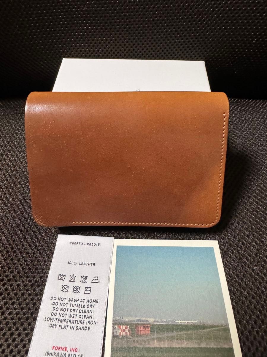 【新品】forme short  wallet コードバン　シガー