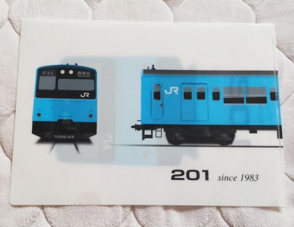 ◆JR西日本◆201系　イラスト　A4クリアファイル　スカイブルー(京都線・神戸線・宝塚線など)_画像3
