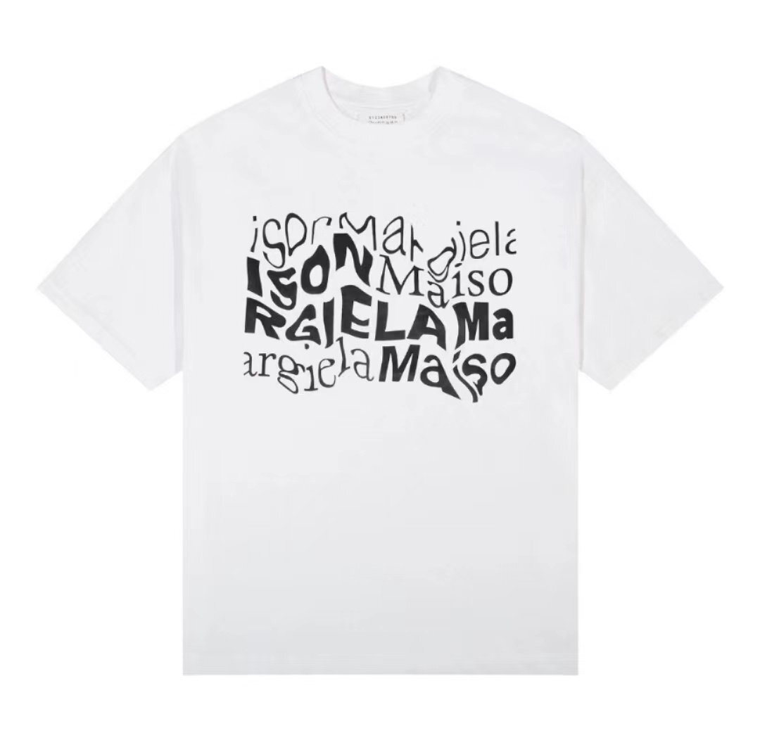 Maison Margiela メゾン マルジェラ ロゴ T-shirt 半袖 Tシャツ ホワイト M 中古 TN 1の画像1