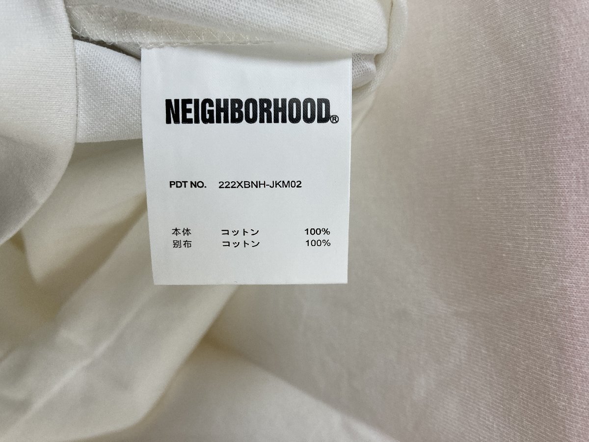 NEIGHBORHOOD × YOHJI YAMAMOTO ネイバーフッド ヨウジヤマモト 23SS スカルロゴプリント クルーネック Tシャツ ホワイト M 中古 TN 1の画像7