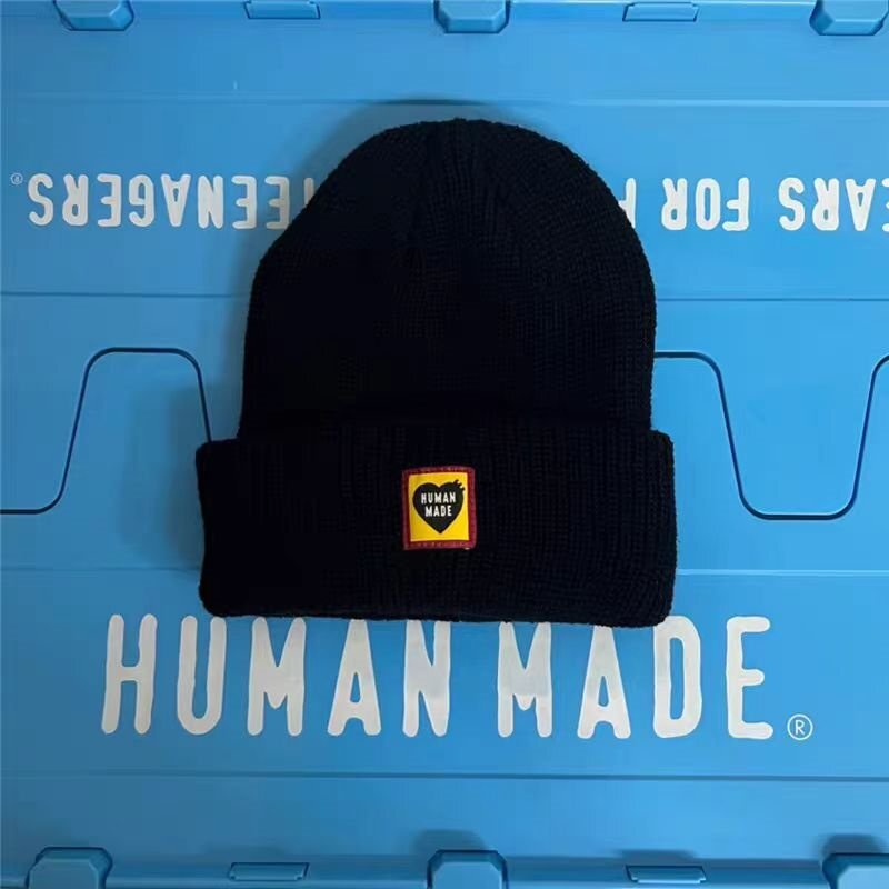 HUMAN MADE ヒューマンメイド HUMAN MADE BEANIE CAP キャップ 帽子 ファッション ブラック 中古 TN 1の画像2