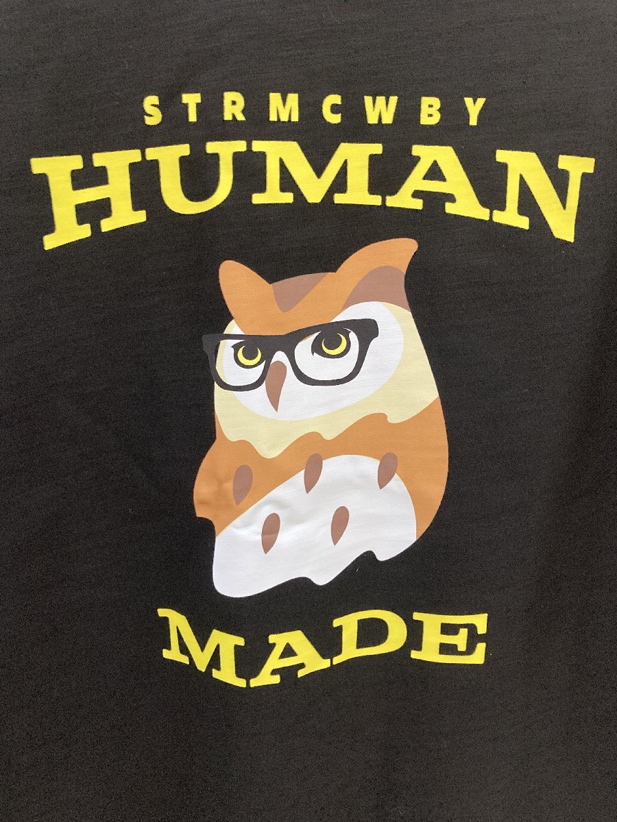 HUMAN MADE ヒューマンメイド 半袖 Tシャツ フクロウ ブラック L 中古 TN 1の画像2