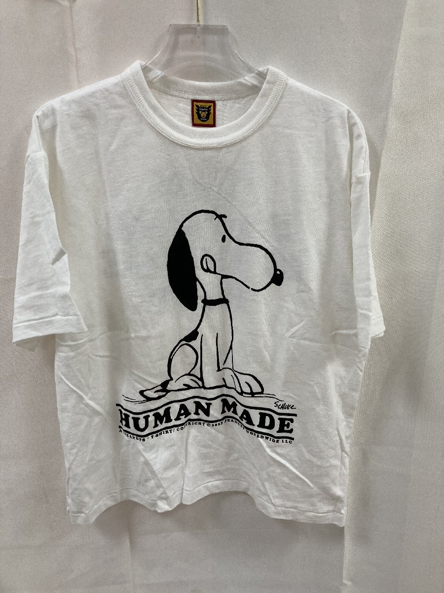 HUMAN MADE ヒューマンメイド T-SHIRT 半袖 Tシャツ dog 犬 ホワイト L 中古 TN 1の画像1