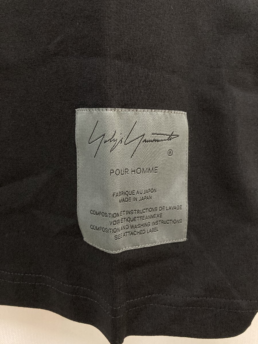 NEIGHBORHOOD × YOHJI YAMAMOTO ネイバーフッド ヨウジヤマモト 23SS スカルロゴプリント クルーネック Tシャツ ブラック M 中古 TN 1の画像3