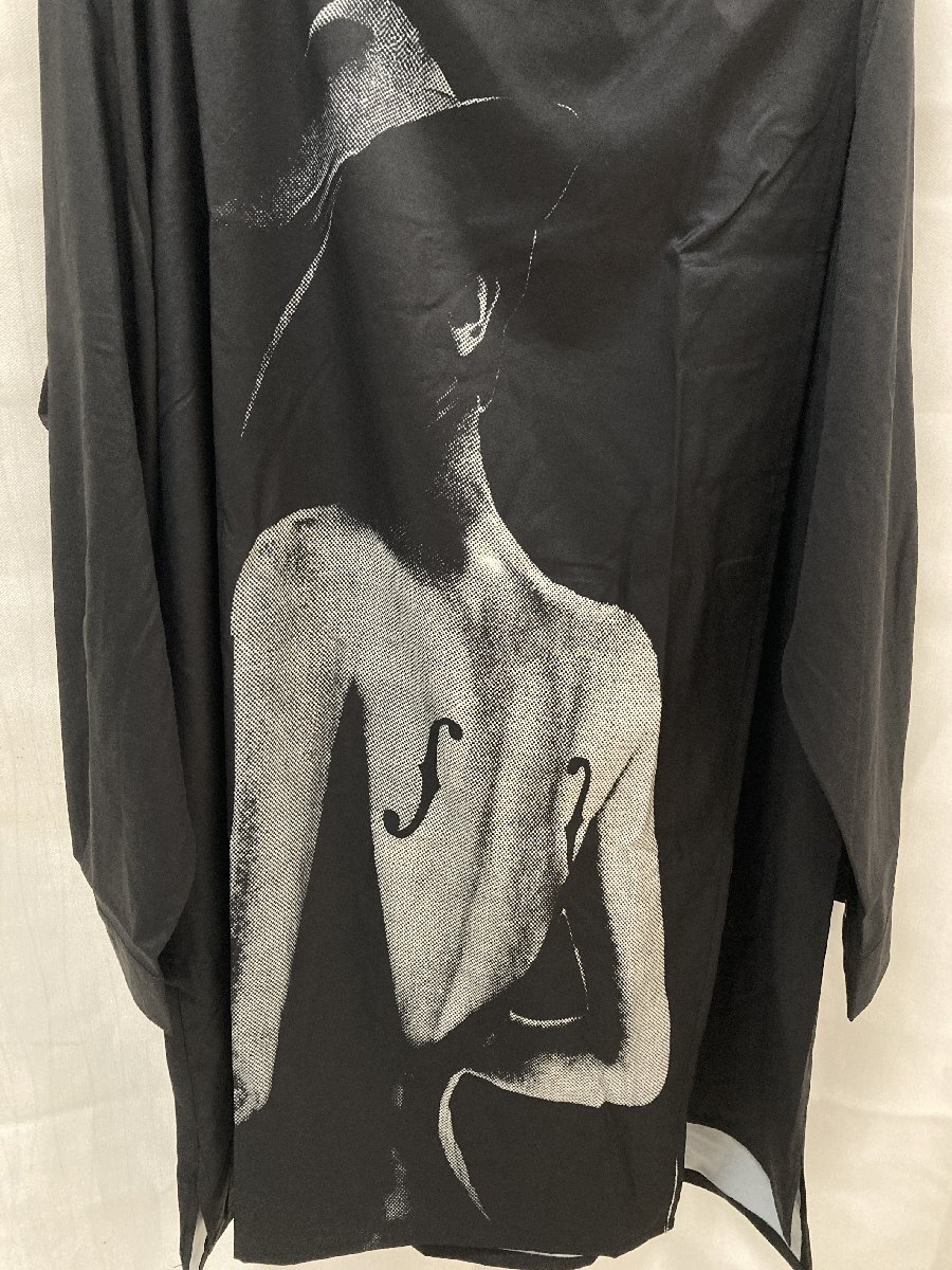 Yohji Yamamoto POUR HOMME 21AW シャツ ブラック サイズ３ 中古 TN 1の画像2