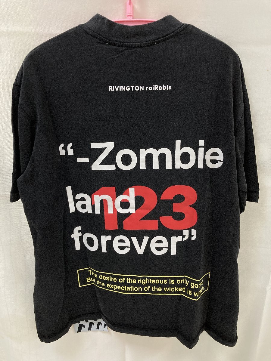 RRR123 スカル T-SHIRT 半袖 Tシャツ ファッション サイズ１ ブラック 中古 TN 1の画像6