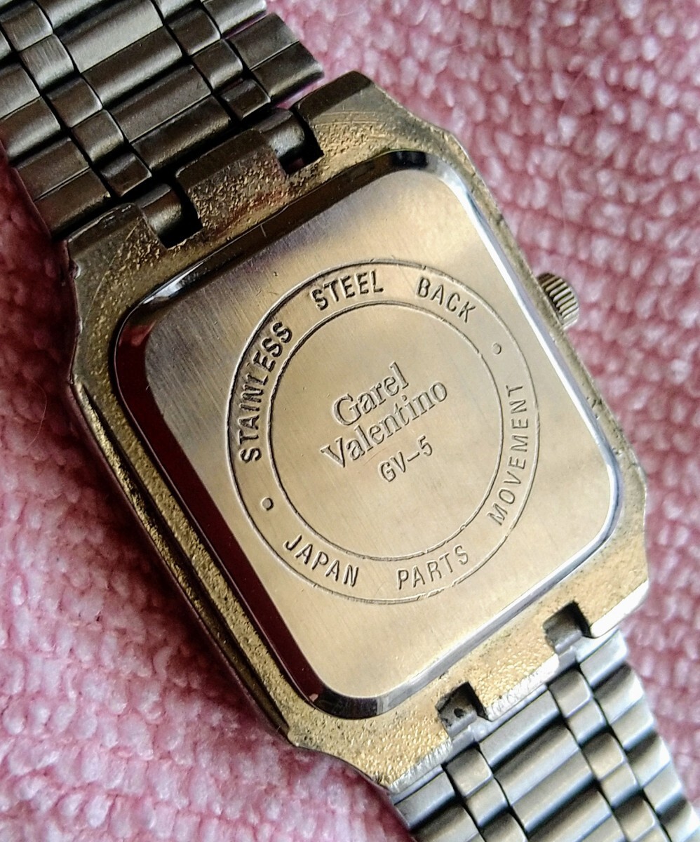 送料無料◆Garel Valentino ガレル バレンチノ GV-5 電池交換済 クオーツ 腕時計_画像2