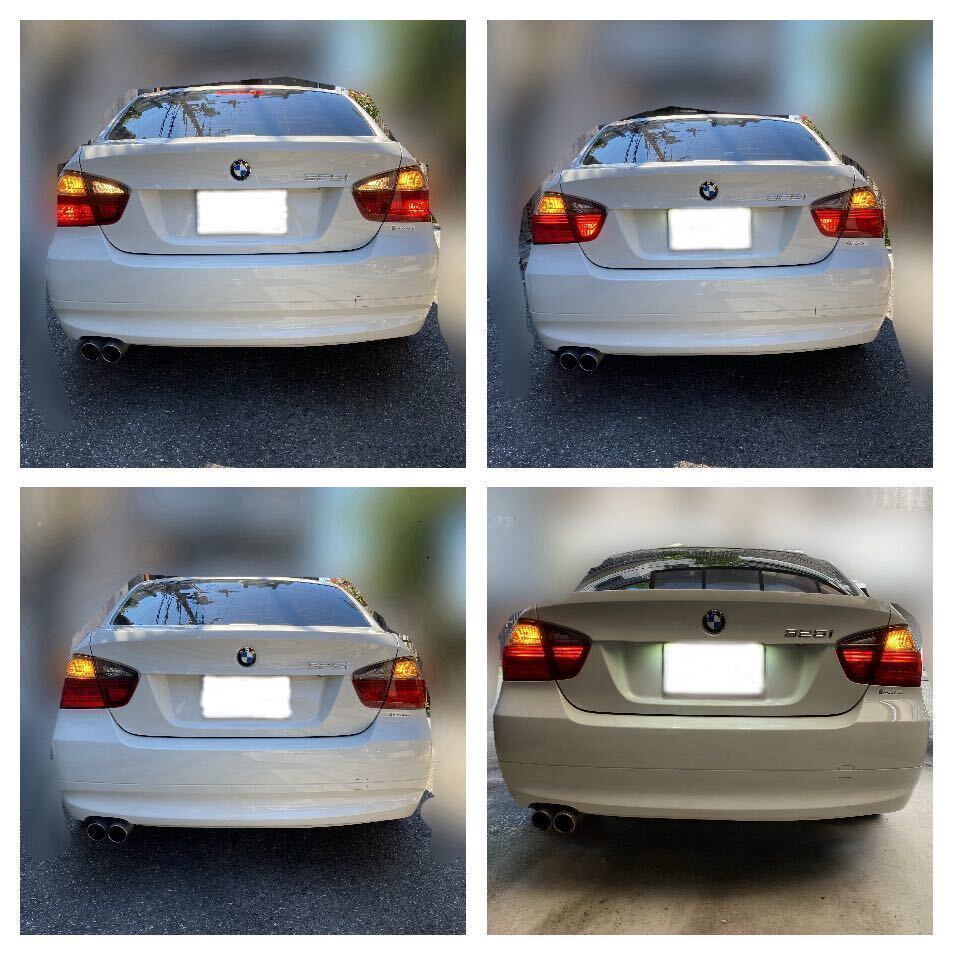 BMW純正E90用ブラックラインホワイトテールライト左右セットの画像8