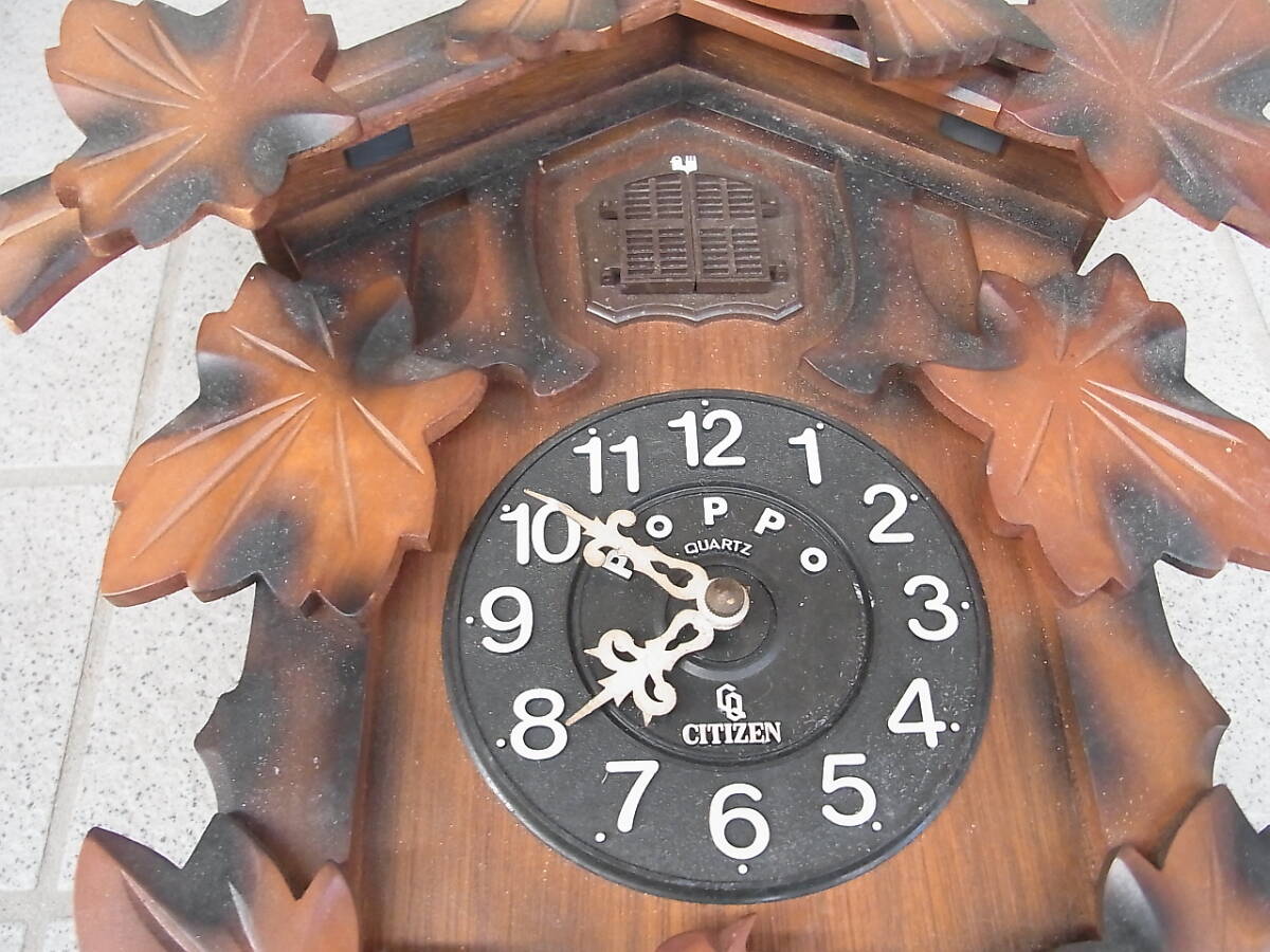 ジャンク☆昭和 シチズン 鳩時計 掛時計の画像3
