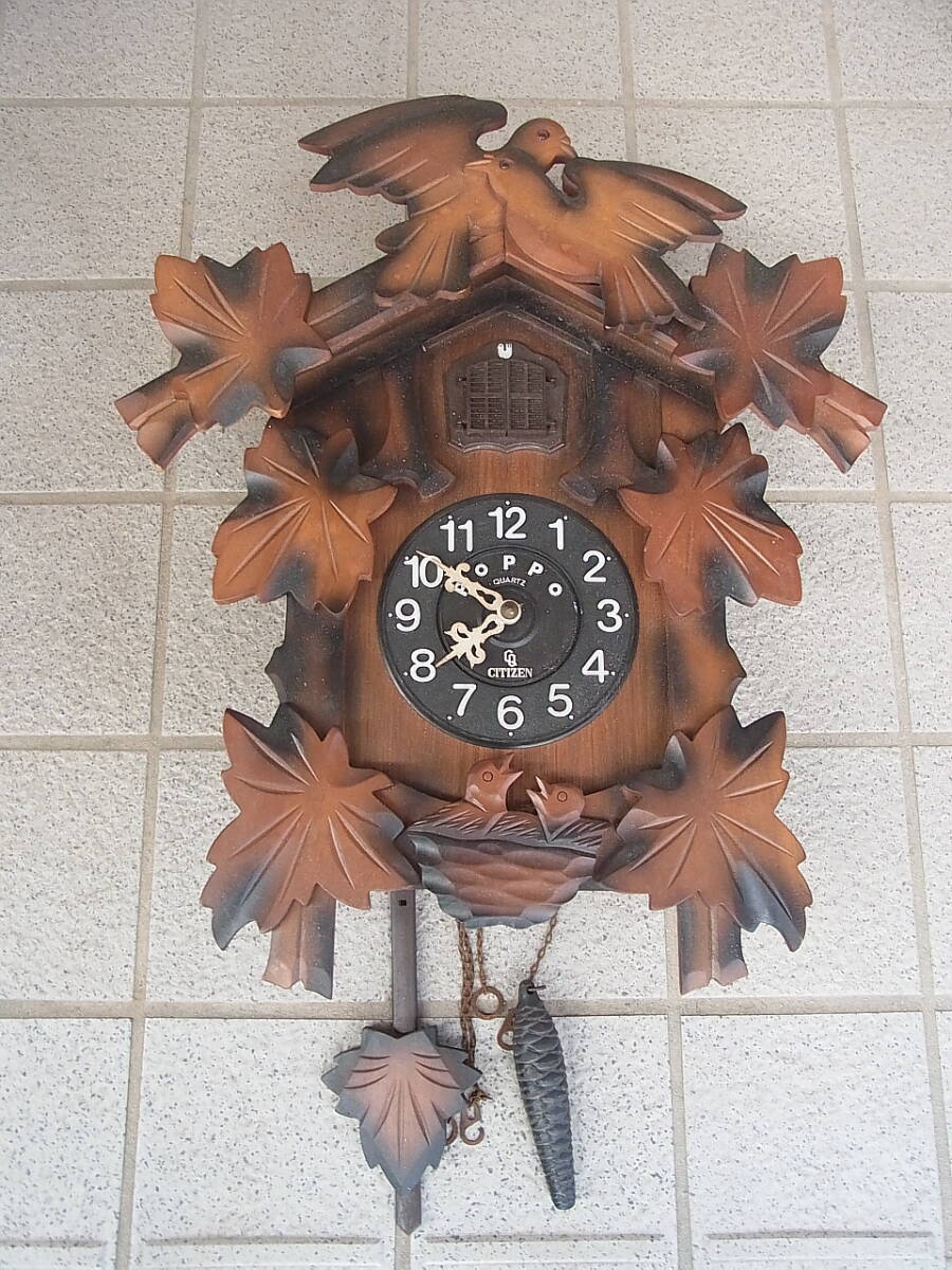 ジャンク☆昭和 シチズン 鳩時計 掛時計の画像1