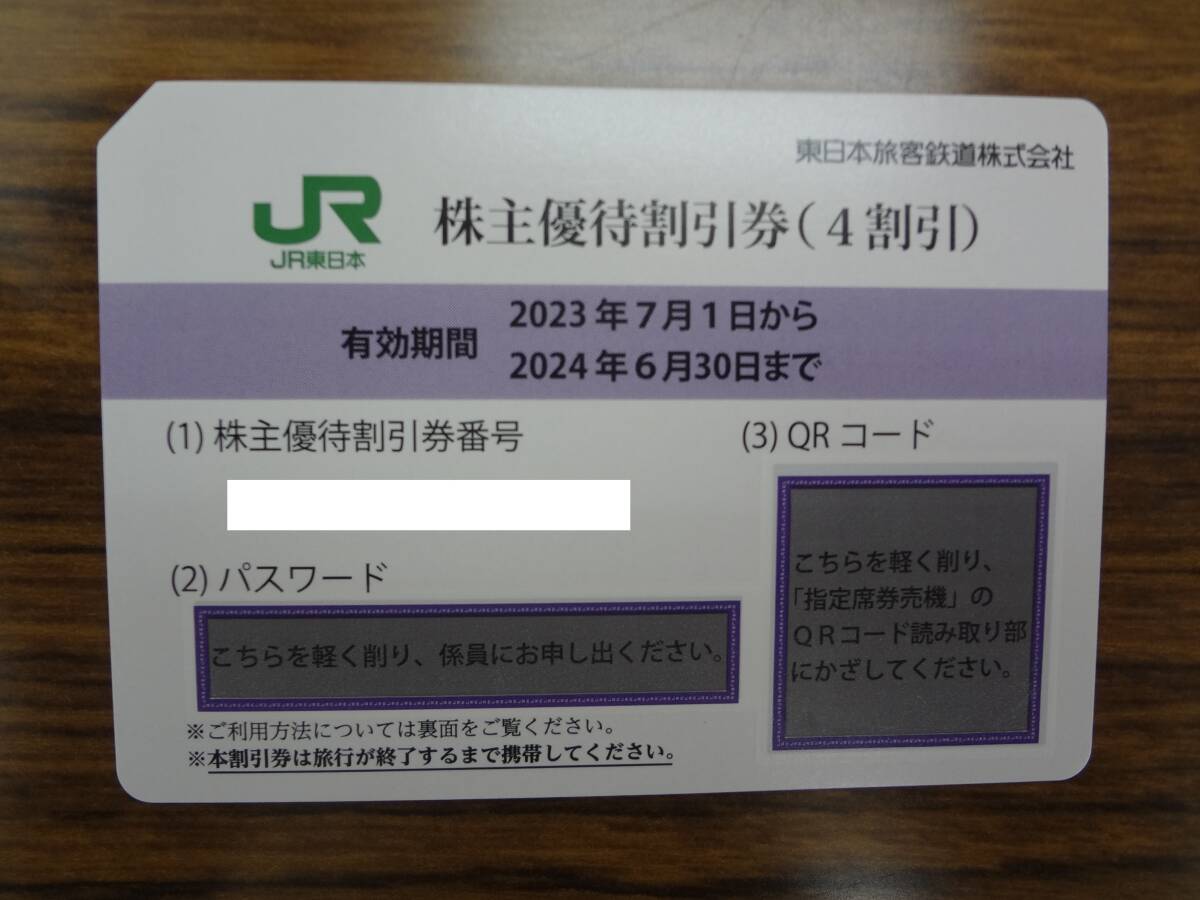 ◎JR東日本株主優待割引券、５枚の画像1