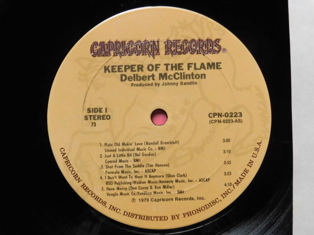 Delbert McClinton/Keeper of the Flame　ホワイト・ブルース、R&B/ブルージー・サウンド、レアUSオリジナル盤_画像3