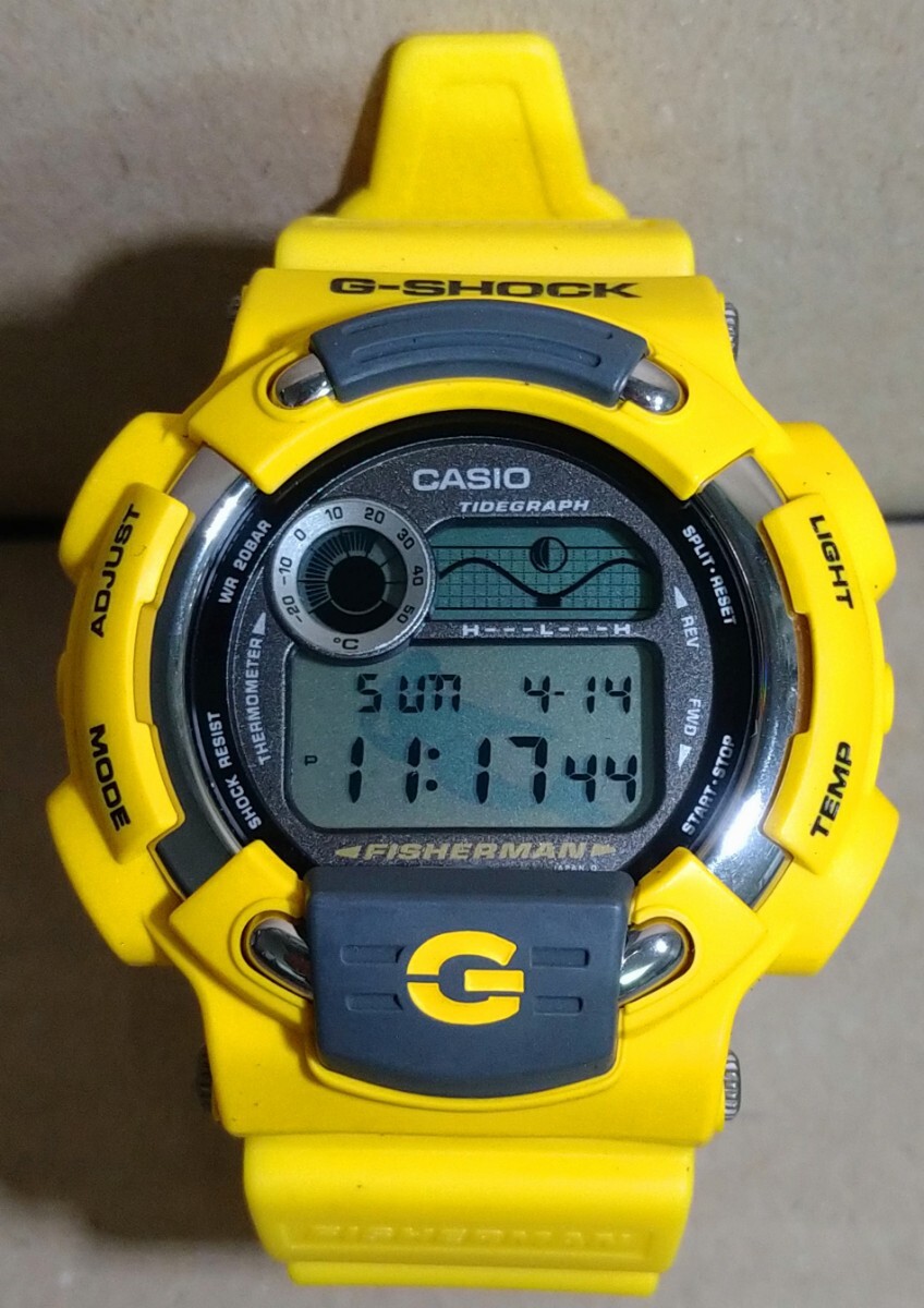 *G-Shock MEN IN YELLOW FISHERMAN DW-8600YJ-9T new goods * unused * battery replaced 