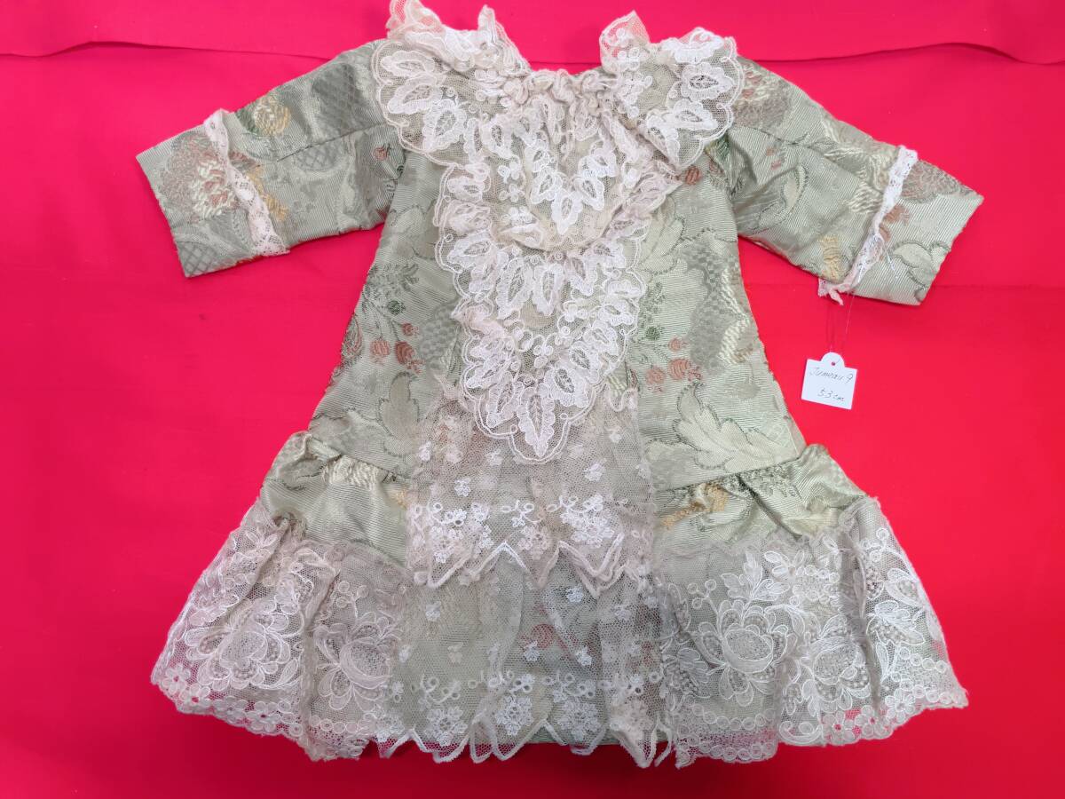 [ tube :TNT012]* Vintage marks lie* rose f Loris bisque doll dress 53. for 