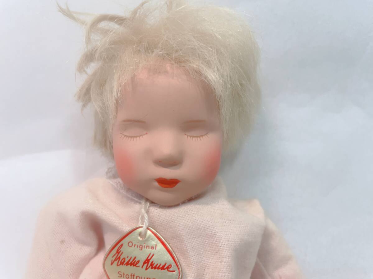 【管：TNT018】●西洋アンティーク 女の子針金入り人形 赤ちゃん人形 ケテクルーゼ ドイツ アンティーク 全長約24㎝ 2体セットの画像8