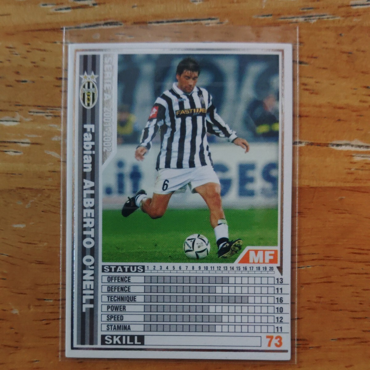 SERIE A 2001-2002 #P27/96 Fabian ALBERTO O'NEILL[ファビアン・オニール]ユベントス ジャンク品_画像1