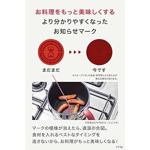 【在庫限り】01)IH・ガス火対応16cmチャコールグレー ティファール マルチポット 片手鍋 16cm 2.6L IH ガス火対応 「オプティスペースIH スの画像5